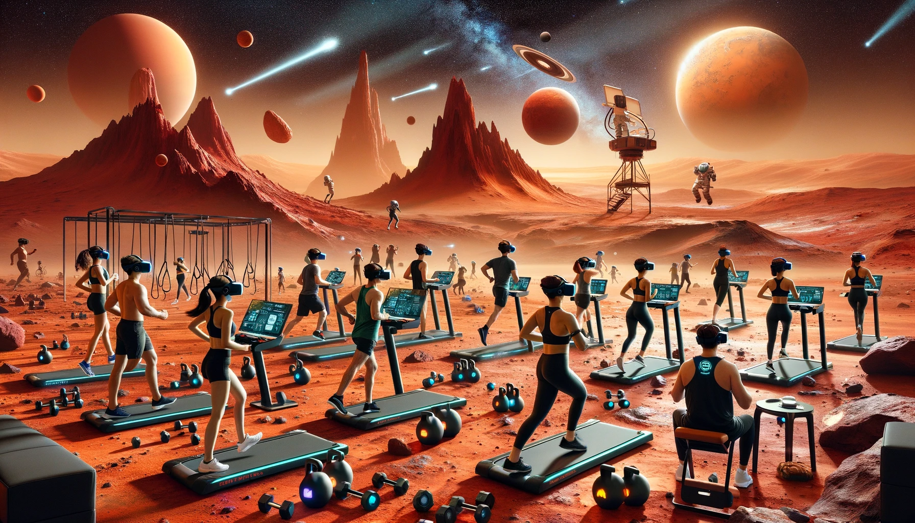Virtuell Verklighet Gym Klasser: Träna på Mars